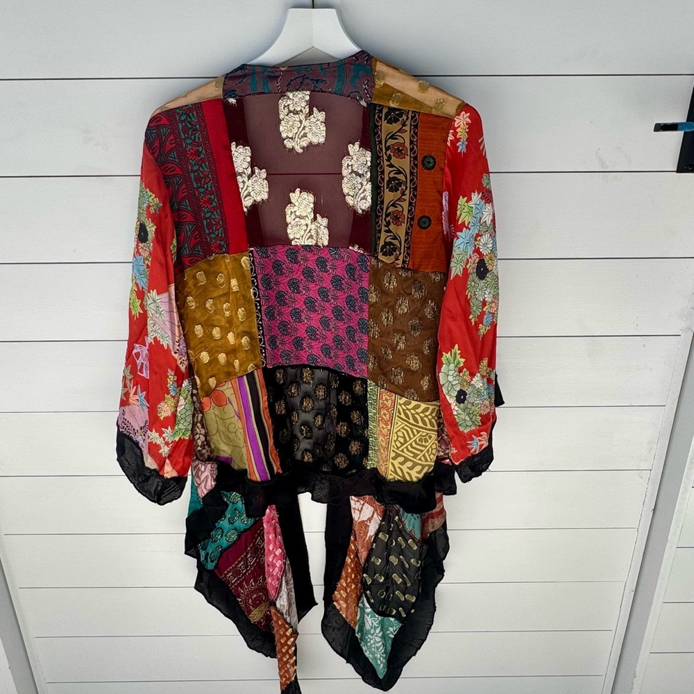 Kimono Made In India Private Label Artsilk Multic… - image 6